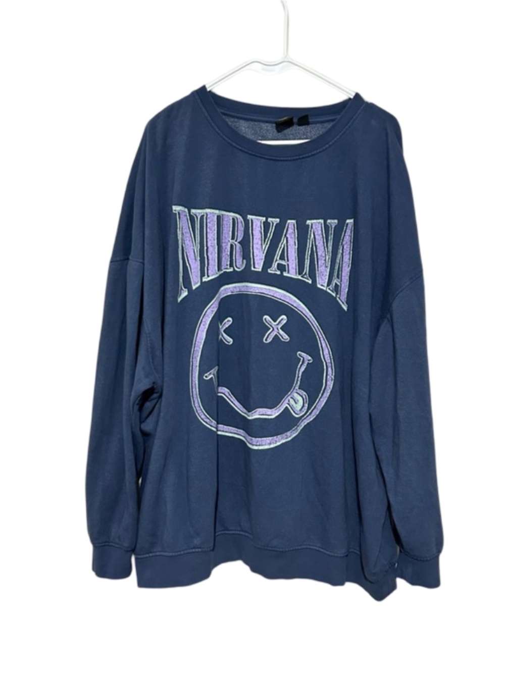 Nirvana XL Blue Sweatshirt Top